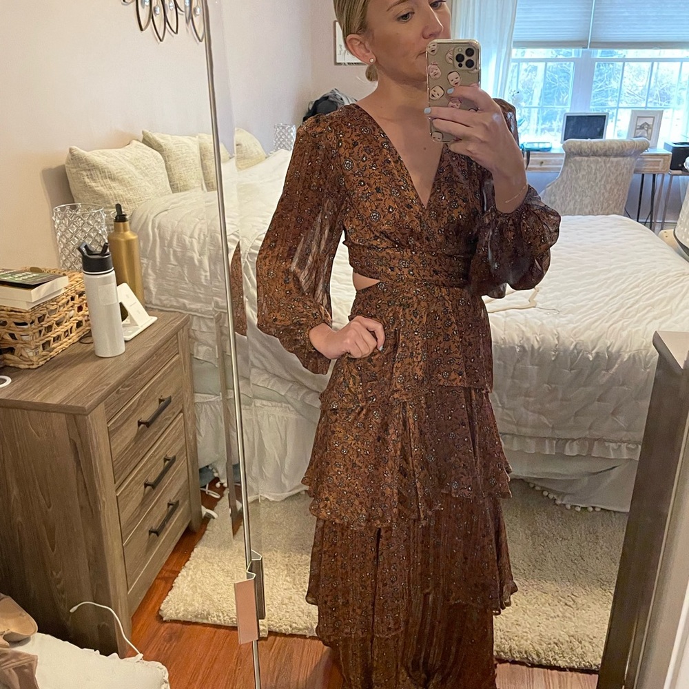 Long brown gown